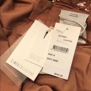 C/MEO Collective Dresses - C/Meo Illuminated Dress Copper NWT C/MEO Collective Dresses - C/Meo Illuminated Dress Copper NWT